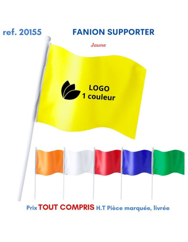 DRAPEAU SUPPORTER AVEC MAT REF 20155 20155 SUPPORTERS : OBJETS PUBLICITAIRES  1,77 €