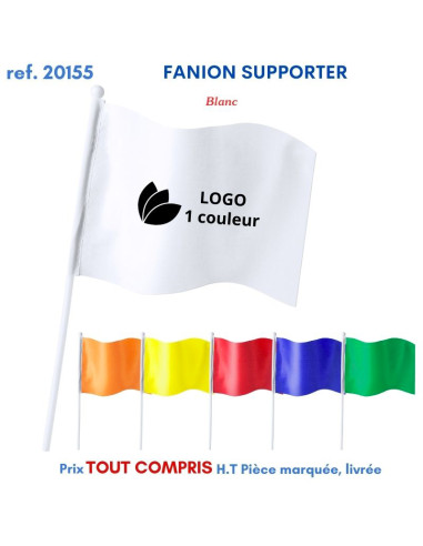 DRAPEAU SUPPORTER AVEC MAT REF 20155 20155 SUPPORTERS : OBJETS PUBLICITAIRES  1,77 €