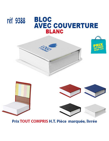 BLOC-NOTES AVEC COUVERTURE RIGIDE ET MARQUE-PAGES REF 9388 9371  BUREAU  3,92 €  3,92 €