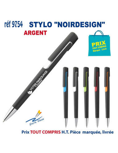 STYLO "NOIRDESIGN" REF 9754 9754 STYLOS PUBLICITAIRES PERSONNALISES  1,83 €