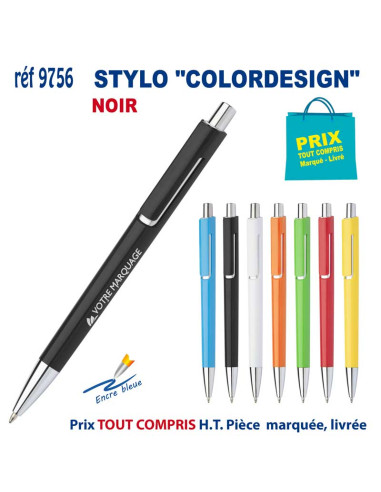 STYLO "COLORDESIGN" REF 9756 9756 STYLOS PUBLICITAIRES PERSONNALISES  1,03 €