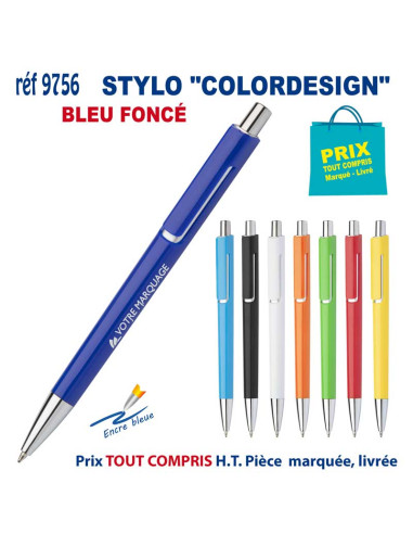 STYLO "COLORDESIGN" REF 9756 9756 STYLOS PUBLICITAIRES PERSONNALISES  1,03 €