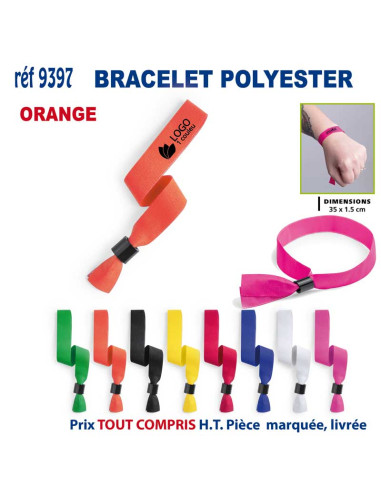 BRACELET POLYESTER REF 9397 9397 lacet tour de cou publicitaire  1,54 €