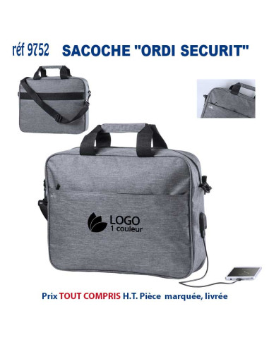 SACOCHE ORDI SECURIT REF 9752 9752 Accueil  22,09 €