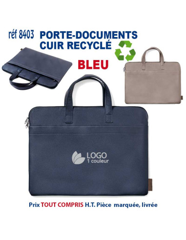 PORTE DOCUMENTS CUIR RECYCLE REF 8403 8403 Accueil  24,17 €