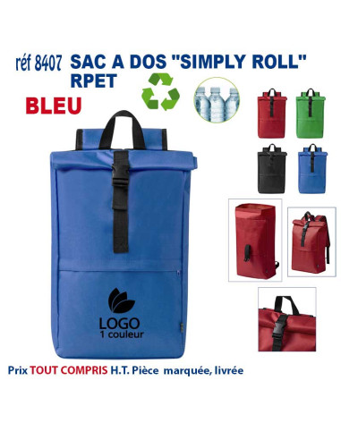 SAC A DOS "SIMPLY ROLL" RPET REF 8407 8407 SAC A DOS  8,44 €