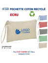 POCHETTE COTON RECYCLE REF 3320 3320 POCHETTE - PORTE ETIQUETTE BAGAGE  2,64 €