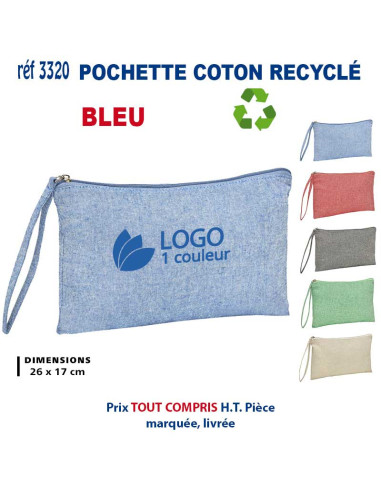 POCHETTE COTON RECYCLE REF 3320 3320 POCHETTE - PORTE ETIQUETTE BAGAGE  2,64 €