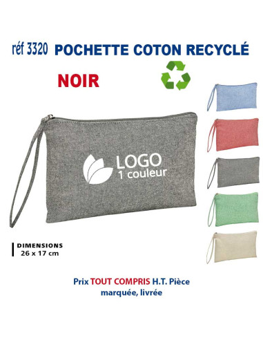 POCHETTE COTON RECYCLE REF 3320 3320 POCHETTE - PORTE ETIQUETTE BAGAGE  2,64 €