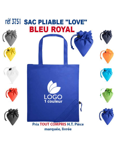 SAC PLIABLE LOVE REF 3751 3751 SACS PLIABLES  2,40 €