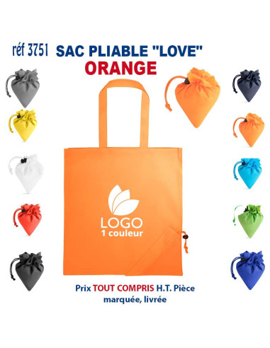 SAC PLIABLE LOVE REF 3751 3751 SACS PLIABLES  2,40 €