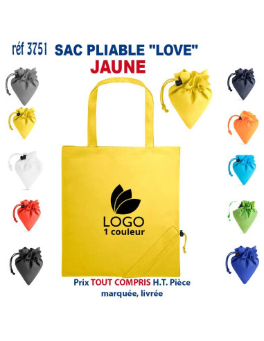 SAC PLIABLE LOVE REF 3751 3751 SACS PLIABLES  2,40 €