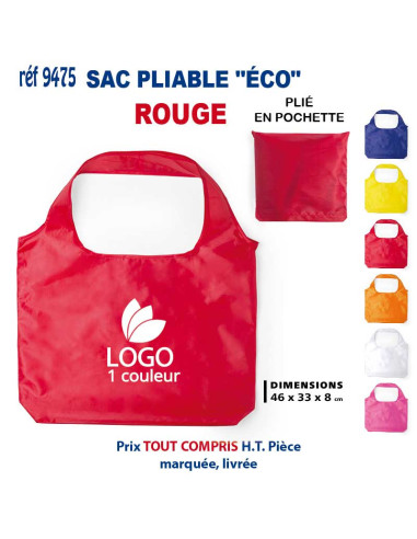 SAC PLIABLE "ECO" REF 9475 9475 SACS PLIABLES  2,05 €