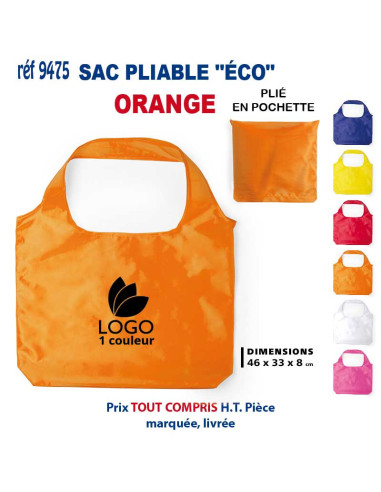 SAC PLIABLE "ECO" REF 9475 9475 SACS PLIABLES  2,05 €