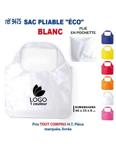 SAC PLIABLE "ECO" REF 9475 9475 SACS PLIABLES  2,05 €