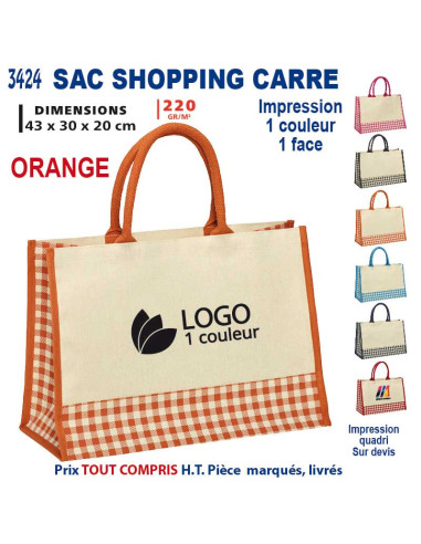 SAC SHOPPING KARRO REF 3424 3424 SACS SHOPPING - TOTEBAG  6,86 €