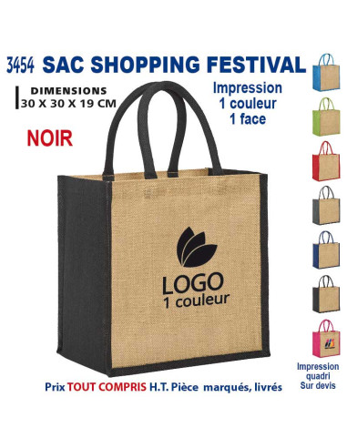 SAC SHOPPING FESTIVAL REF 3454 3454 SACS SHOPPING - TOTEBAG  5,55 €