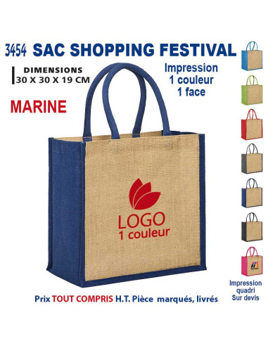 SAC SHOPPING FESTIVAL REF 3454 3454 SACS SHOPPING - TOTEBAG  5,55 €