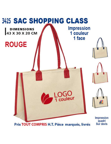 SAC SHOPPING CLASS REF 3425 3425 SACS SHOPPING - TOTEBAG  13,41 €