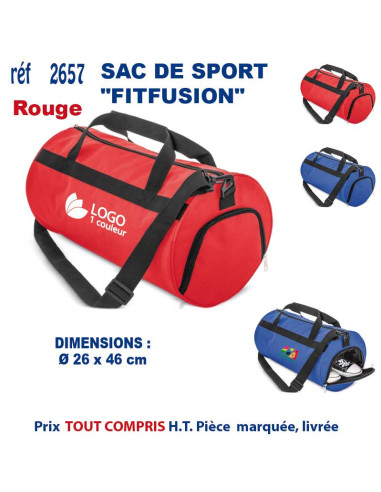 SAC DE SPORT AVEC COMPARTIMENT CHAUSSURES "FITFUSION"REF 2657 2657 SACS DE SPORT  13,39 €