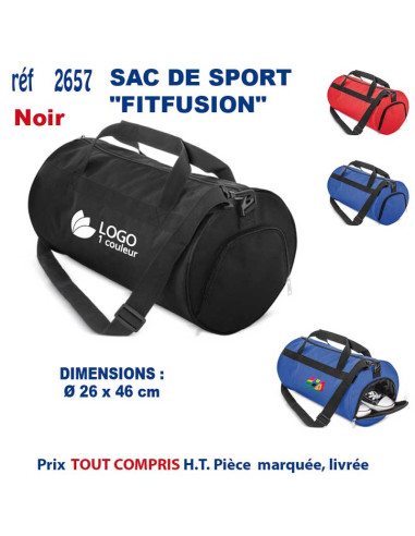 SAC DE SPORT AVEC COMPARTIMENT CHAUSSURES "FITFUSION"REF 2657 2657 SACS DE SPORT  13,39 €