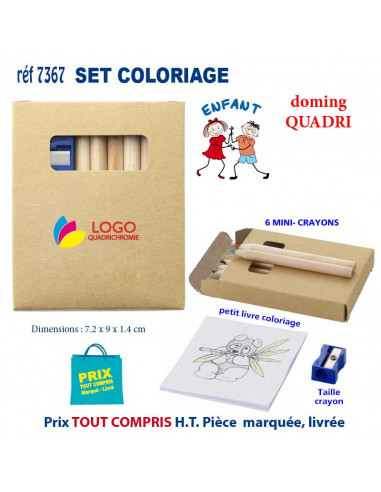 SET COLORIAGE REF 7367 7367 JEUX - ENFANTS : OBJETS PUBLICITAIRES  1,51 €