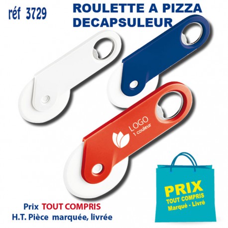 ROULETTE A PIZZA DECAPSULEUR REF 3729 3729 ARTICLES PUBLICITAIRES POUR LA PIZZA PERSONNALISES  2,16 €