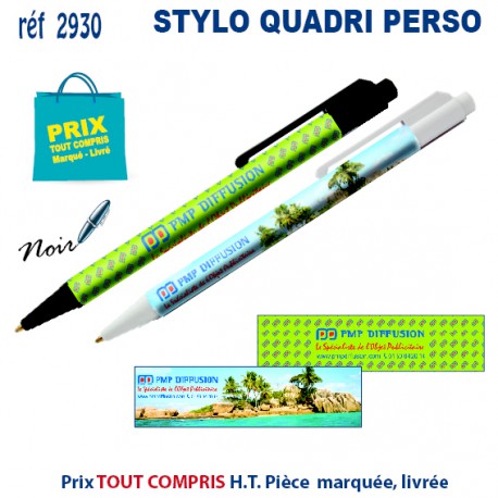 STYLO QUADRI PERSO REF 2930 2930 Stylos plastiques  0,50 €