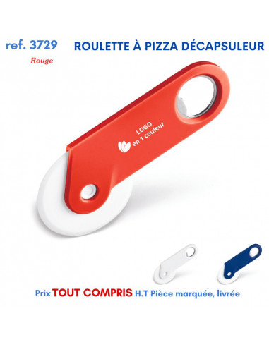 ROULETTE A PIZZA DECAPSULEUR REF 3729 3729 ARTICLES PUBLICITAIRES POUR LA PIZZA PERSONNALISES  2,16 €