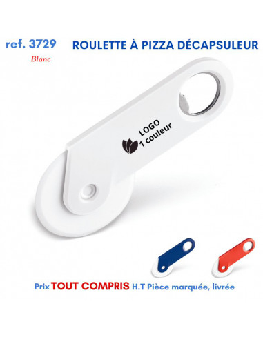 ROULETTE A PIZZA DECAPSULEUR REF 3729 3729 ARTICLES PUBLICITAIRES POUR LA PIZZA PERSONNALISES  2,16 €